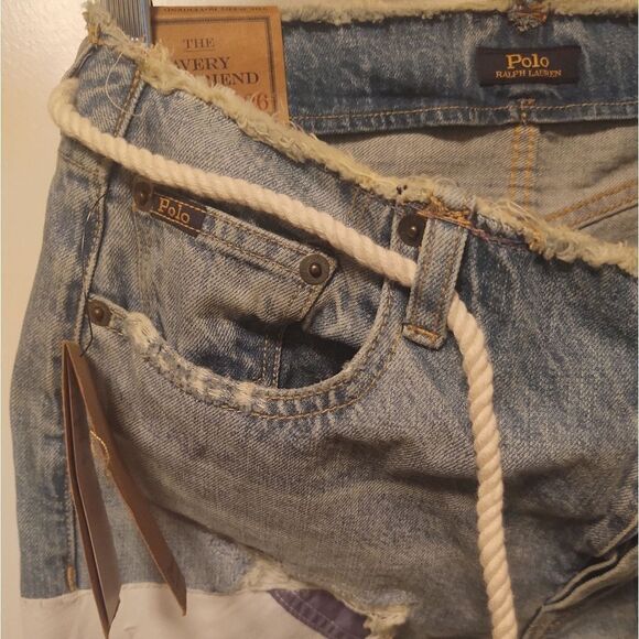 Polo Ralph Lauren Avery Boyfriend Patchwork Jeans - Picture 9 of 14